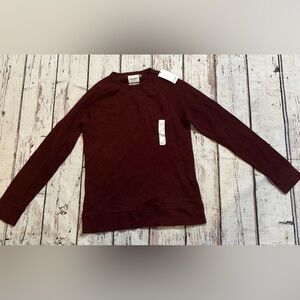 Goodfellow & Co Men's Dark Red Crewneck Sweater NWT